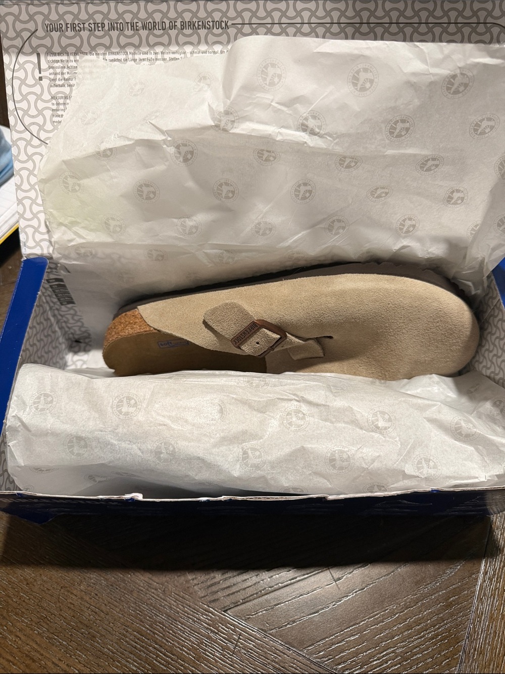 New in Box Unisex Birkenstock Boston Suede Slip-On Clogs Sz 39 - Picture 5 of 8